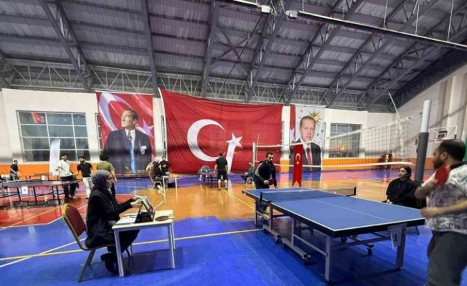 Bulanık’ta masa tenisi turnuvası coşkuyla başladı