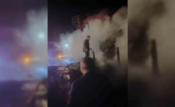 Burdur’da yanan ev kullanılamaz hale geldi