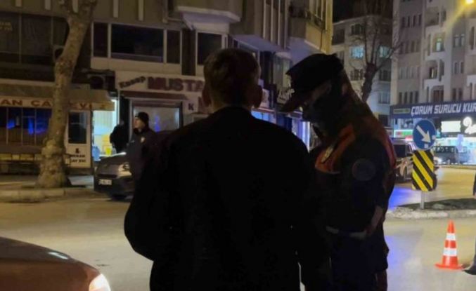 Çorum’da polis ekiplerinden huzur uygulaması