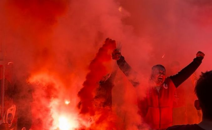 Edirne’de Galatasaray’ın galibiyeti coşkuyla kutlandı