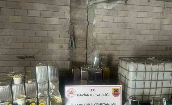 Gaziantep’te bin 500 litre sahte zeytinyağı ele geçirildi: 1 gözaltı