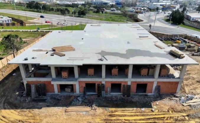 Gebze’de yeni itfaiye binasında çalışmalar yüzde 60’a ulaştı