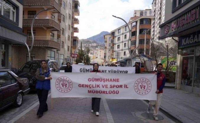 Gümüşhane’de obeziteye dikkat çekmek için yürüdüler