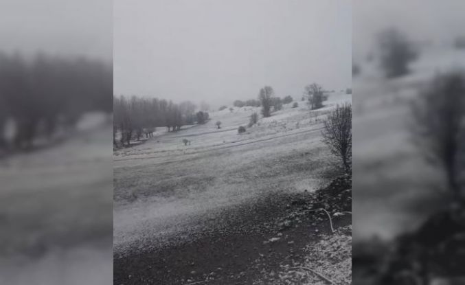 Halkapınar’da nisan ayında kar sürprizi