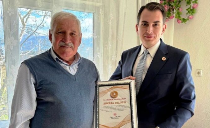 Hisarcık’ta gazilere Şükran Belgesi