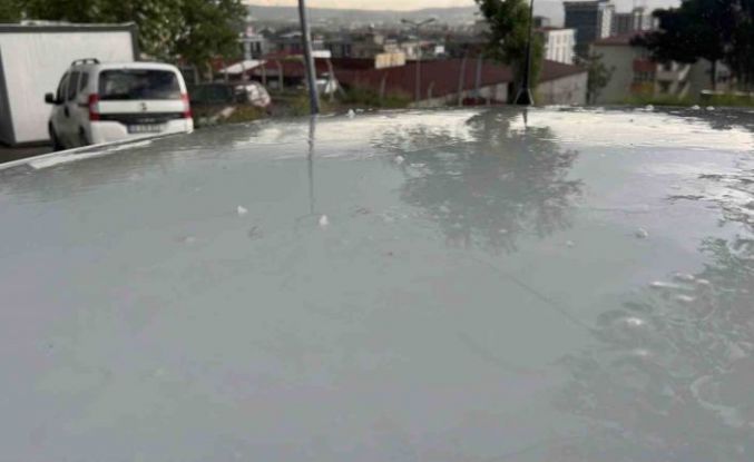 Kahramanmaraş’ta kısa süreli dolu etkili oldu