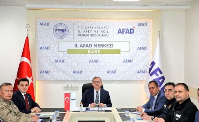 Kars’ta afetlere karşı hazırlık masaya yatırıldı