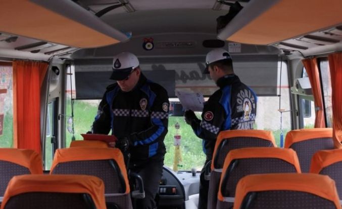 Kırklareli’de okul servislerine yönelik denetim