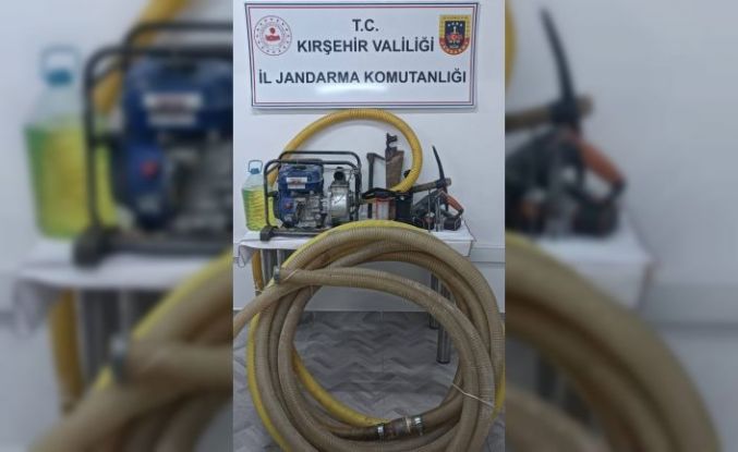 Kırşehir’de kaçak kazı yapan 8 şüpheli suçüstü yakalandı
