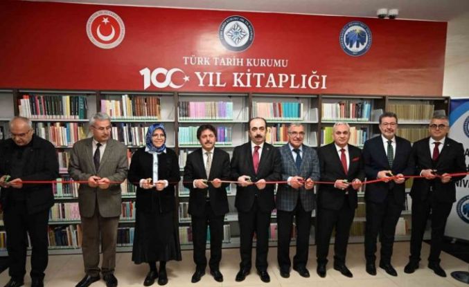 KMÜ’de "Türk Tarih Kurumu 100. Yıl Kitaplığı" açıldı