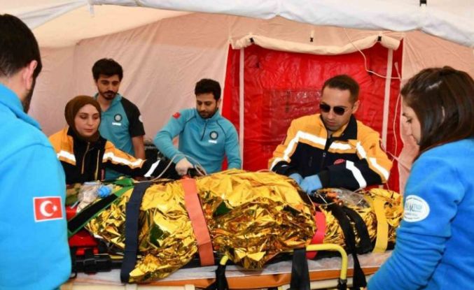 Lüleburgaz’da sel tatbikatı yapıldı