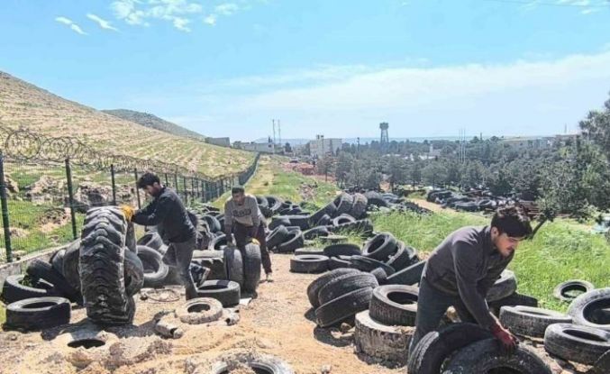 Mardin Büyükşehir Belediyesi, 100 ton atık lastiği geri dönüşüme kazandırdı