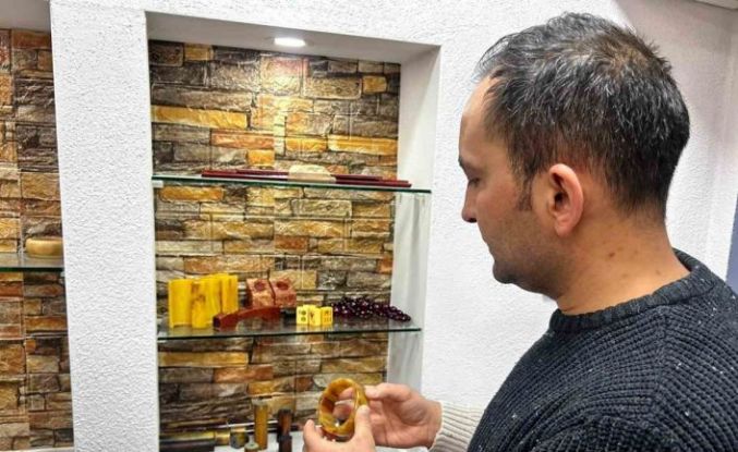 Mescid-i Nebevi modeli tespihi, çocuklarına bırakacak