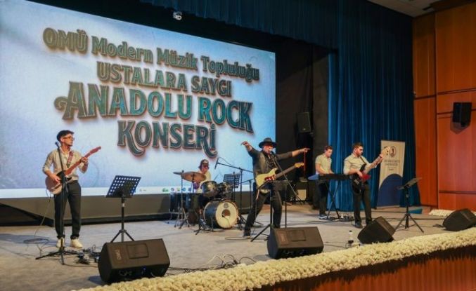 OMÜ’de "Ustalara Saygı Anadolu Rock Konseri"