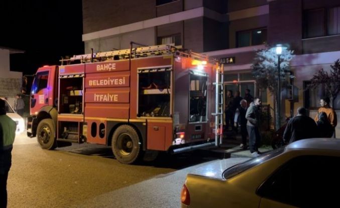 Osmaniye’de apartman dairesinde yangın