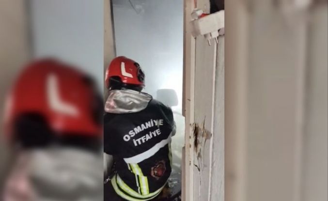 Osmaniye’de tek katlı evde çıkan yangın söndürüldü