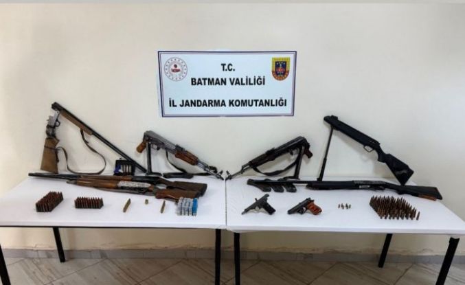 Sason’da kaçak silahlar ele geçirildi, 2 kişi tutuklandı