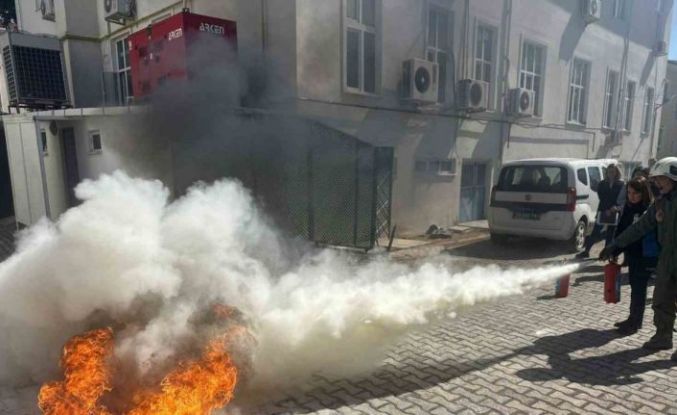 Vize’de yangın ve tahliye tatbikatı