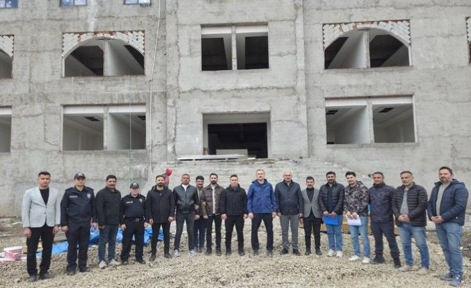 Ağrı’da yeni emniyet binasında çalışmalar hızlandırılıyor