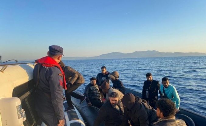 Aydın’da 18 düzensiz göçmen kurtarıldı