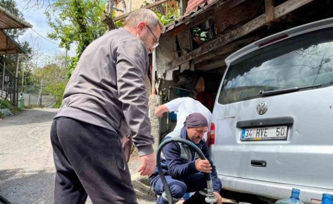 Beykoz’da İSKİ kaynaklı su arızası eski İstanbul’u hatırlattı