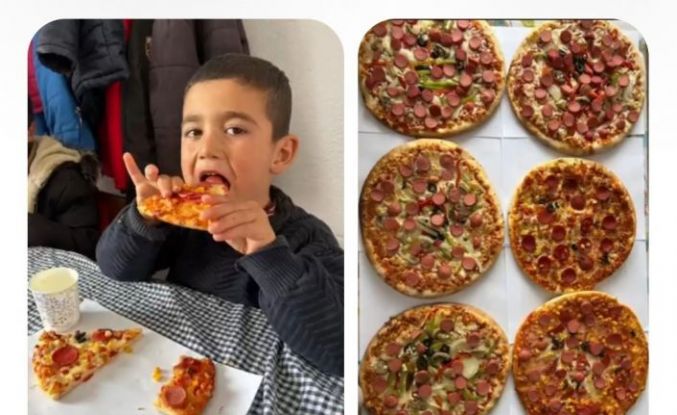 Diyadin’de öğrencilerden renkli pizza etkinliği
