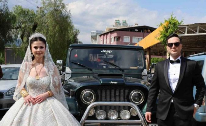 Gamze ile Berkay’ın düğünü Aydın dağlarındaki yüzlerce cipi Nazilli’de topladı