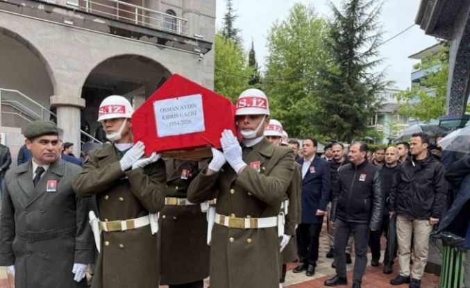 Kıbrıs gazisi son yolculuğuna uğurlandı