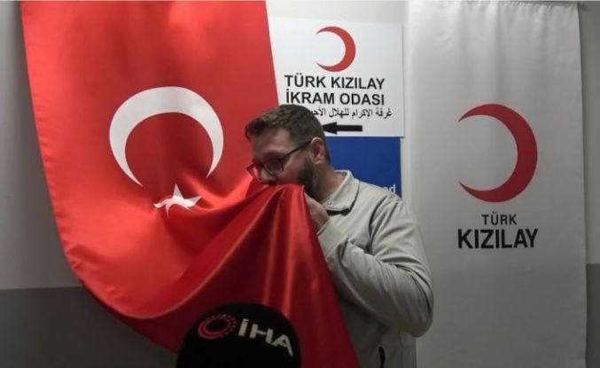 Kilis’te gönüllü dönüşte duygulandıran an