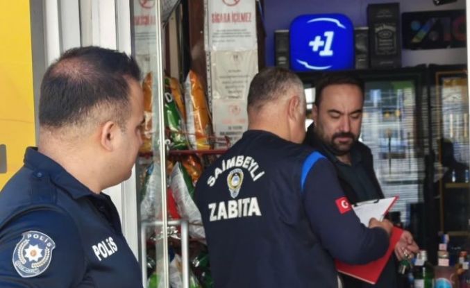 Saimbeyli’de zabıta ve polis ekiplerinden ortak denetim