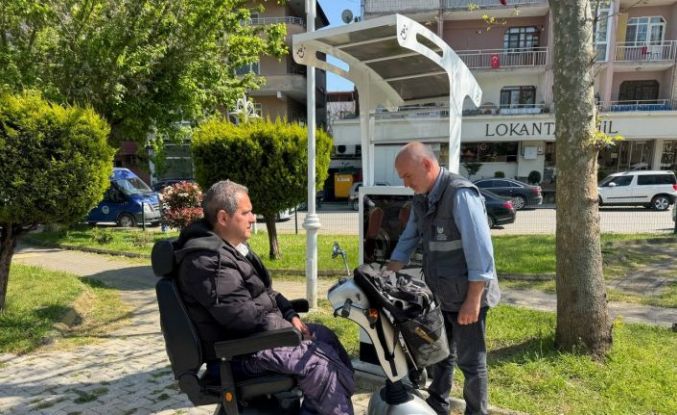 Sapanca’da engelli araç şarj istasyonu kuruldu