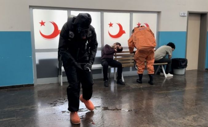 Van Geri Gönderme Merkezi’nde KBRN tatbikatı yapıldı
