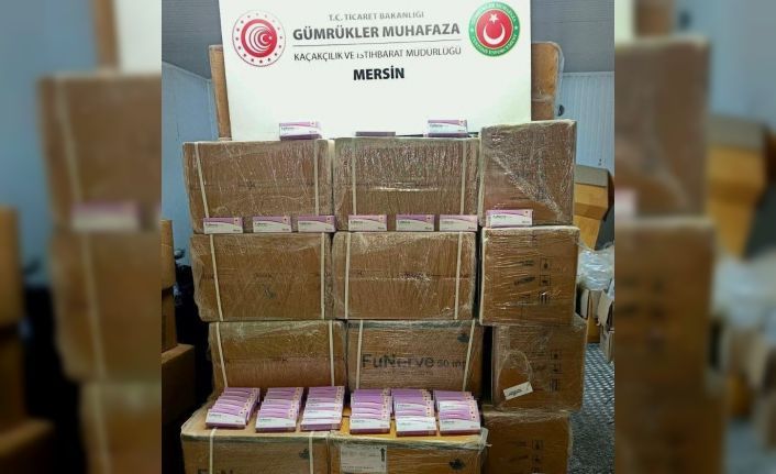 Mersin Limanı’nda 280 bin sentetik hap ele geçirildi