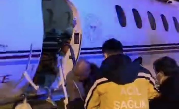 11 aylık bebek uçak ambulansla Van’dan İstanbul’a sevk edildi