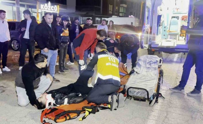 Aksaray’da otomobil ile motosiklet çarpıştı, sürücü ağır yaralı