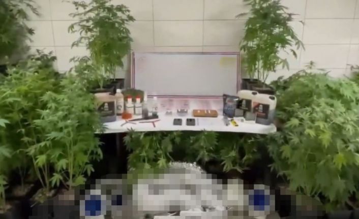 Jandarmadan uyuşturucu operasyonu: Evde üretim düzeneği kurmuş