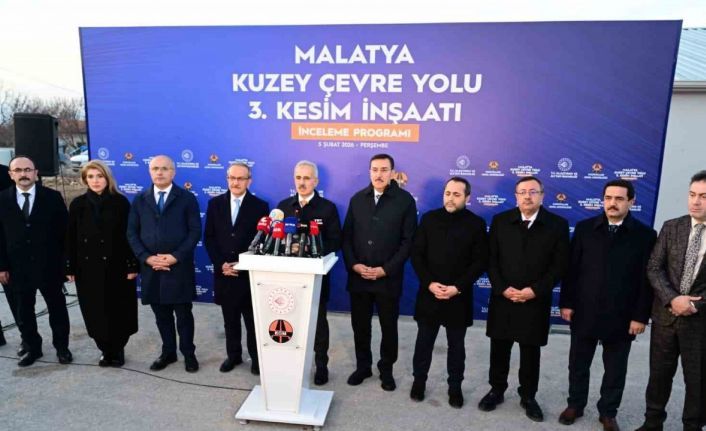 Ulaştırma ve Altyapı Bakanı Uraloğlu, Malatya Kuzey Çevre Yolu şantiyesinde inceleme yaptı