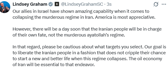 ABD’li senatör Lindsey Graham’dan İsrail’e "hedef" eleştirisi