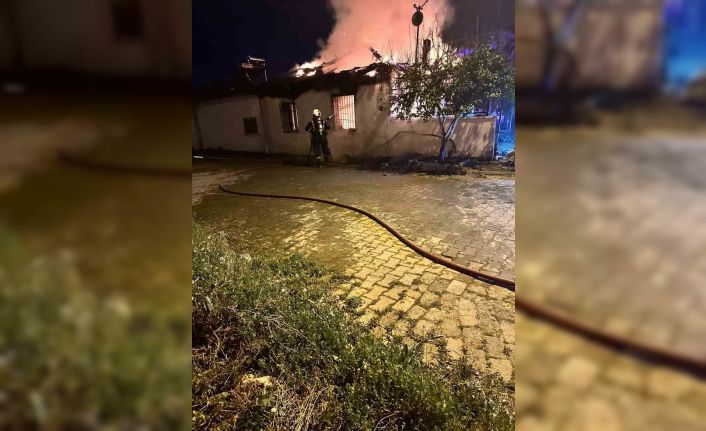 Aydın’da bir evde yangın çıktı