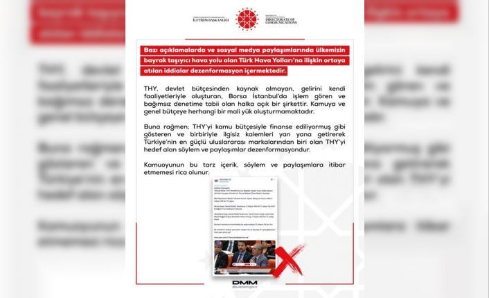 DMM’den THY’ye ilişkin iddialara açıklama