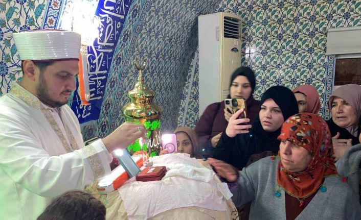 Şarköy’de Sakal-ı Şerif ziyareti yoğun ilgi gördü