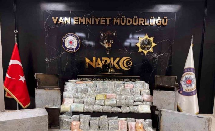 Van’da 68 kilo 500 gram uyuşturucu ele geçirildi