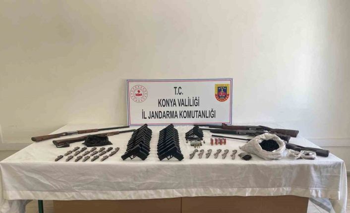Antalya ve Konya’da jandarmadan silah kaçakçılığı operasyonu