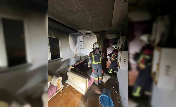 Aydın’da ev yangını: 2 kişi dumandan etkilendi