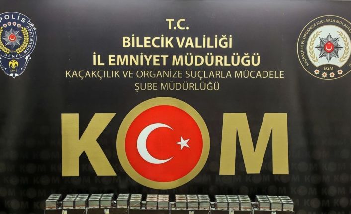 Bilecik’te 15 bin kaçak makaron ele geçirildi: 2 gözaltı