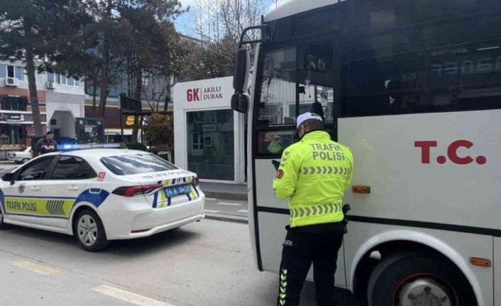 Bolu’da kural ihlali yapan bin 29 sürücüye ceza