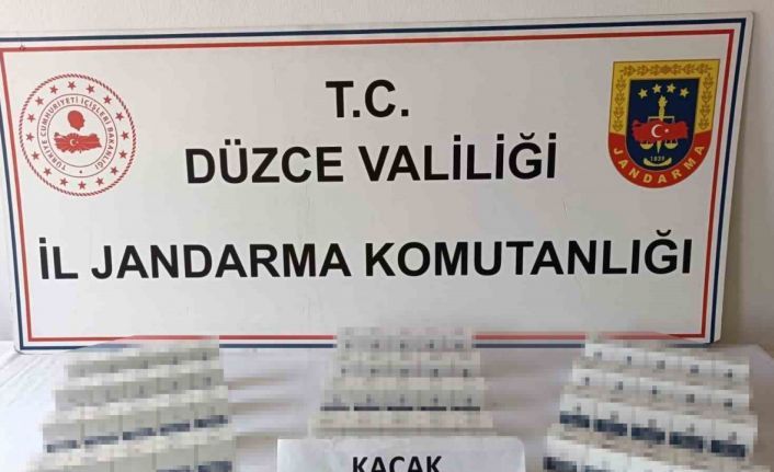 Düzce’de 177 bin 400 makaron ele geçirildi