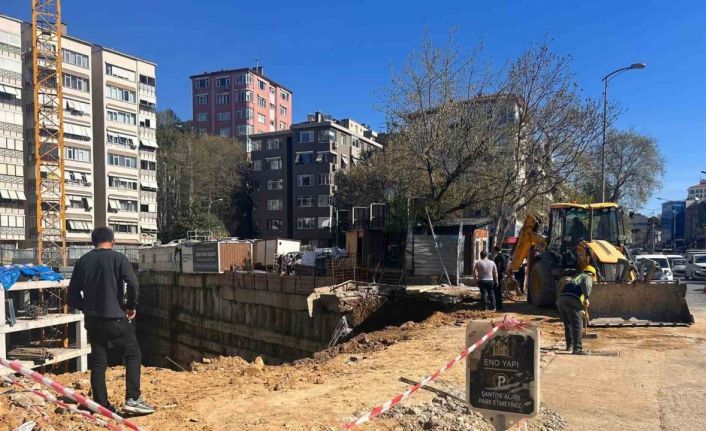 Fenerbahçe  Chobani Stadyumu yanında korkutan çökme