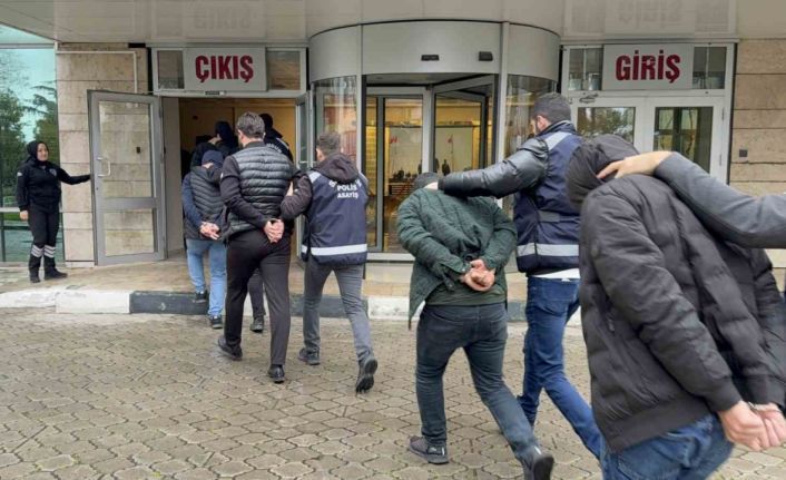 Milyonluk araç vurgunu operasyonunda 8 kişi tutuklandı