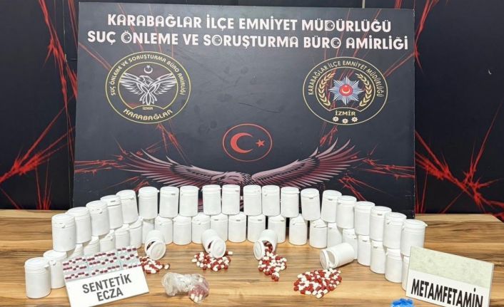 İzmir’de binlerce uyuşturucu hap ele geçirildi